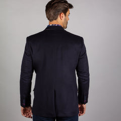 FITTED JACKET WITH PURPLE PIPING - Claudio Lugli Shirts