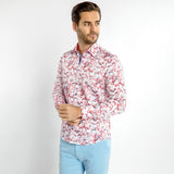 FLAMBOYANCE OF FLAMINGOS PRINT SHIRT – Premium Men's Patterned Shirt by Claudio Lugli | Bold Design, Tailored Fit, Best Printed Shirts
