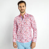 FLAMBOYANCE OF FLAMINGOS PRINT SHIRT – Premium Men's Patterned Shirt by Claudio Lugli | Bold Design, Tailored Fit, Best Printed Shirts