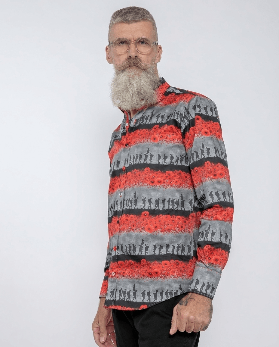 Flanders Fields Commemorative Print Shirt - Claudio Lugli Shirts
