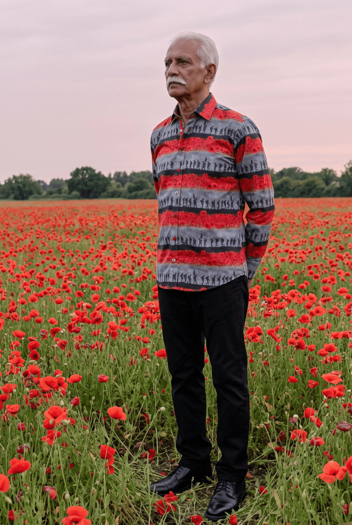 Flanders Fields Commemorative Print Shirt - Claudio Lugli Shirts