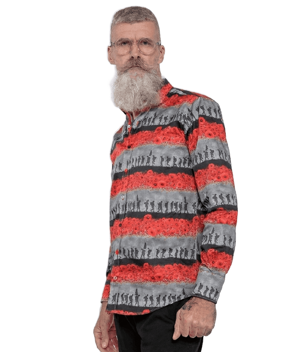 Flanders Fields Commemorative Print Shirt - Claudio Lugli Shirts