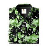 FLIGHT MAP SATIN COTTON PRINTED SHIRT - Claudio Lugli Shirts