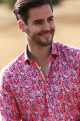 FLOWER GARDEN TENCEL PRINT SHIRT - Claudio Lugli Shirts