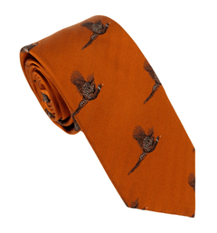 Flying Pheasant Country Silk Neck - Tie by Van Buck - Claudio Lugli Shirts