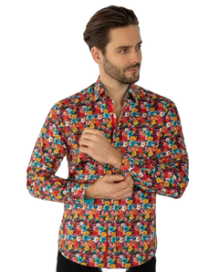 Garden Bloom Print Shirt - Multicolour - Claudio Lugli Shirts