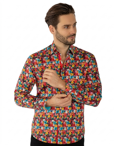Garden Bloom Print Shirt - Multicolour - Claudio Lugli Shirts