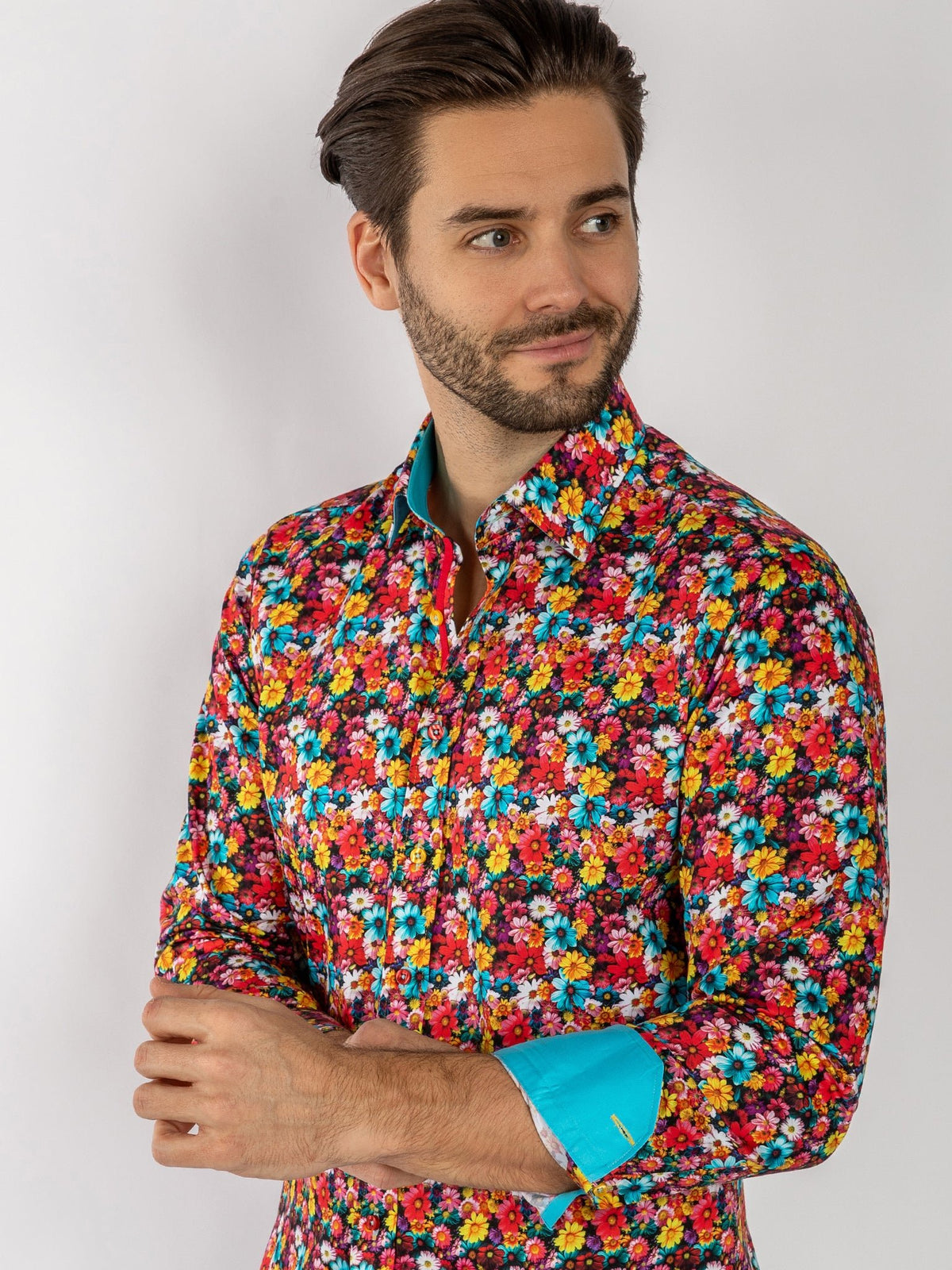 Garden Bloom Print Shirt - Multicolour - Claudio Lugli Shirts