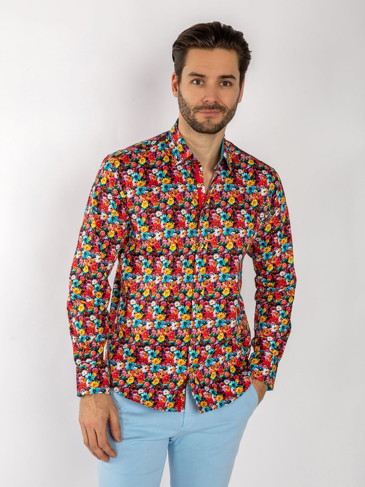 Garden Bloom Print Shirt - Multicolour - Claudio Lugli Shirts