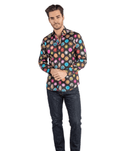 Geodes and Gemstones Print Shirt - Claudio Lugli Shirts