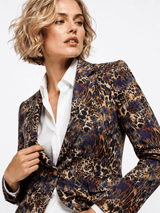 Gilded Instinct Leopard Print Blazer - Claudio Lugli Shirts