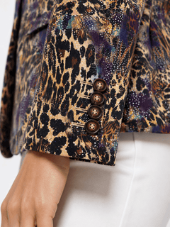 Gilded Instinct Leopard Print Blazer - Claudio Lugli Shirts