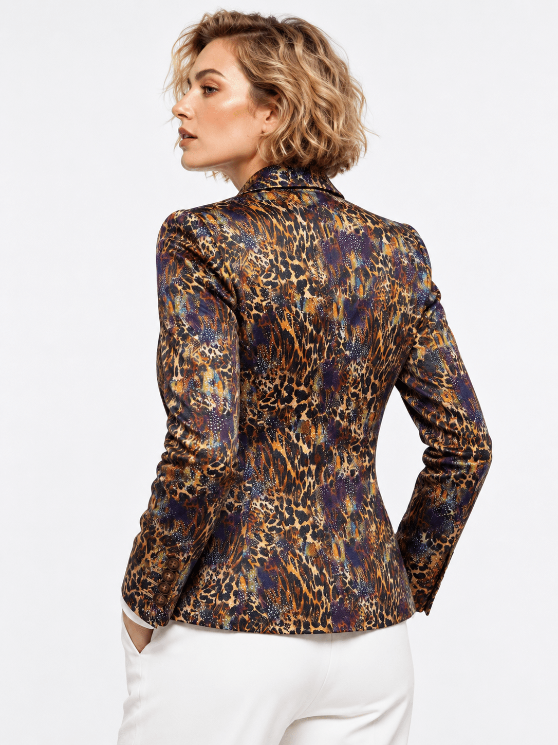 Gilded Instinct Leopard Print Blazer - Claudio Lugli Shirts
