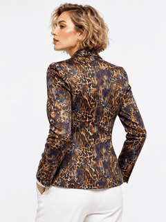 Gilded Instinct Leopard Print Blazer - Claudio Lugli Shirts