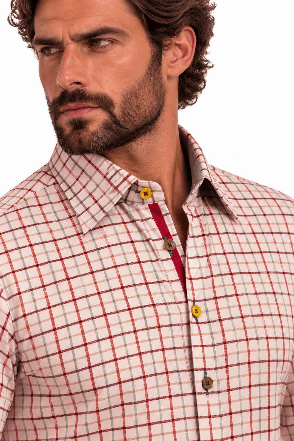 Gingerbread Check Shirt - Claudio Lugli Shirts