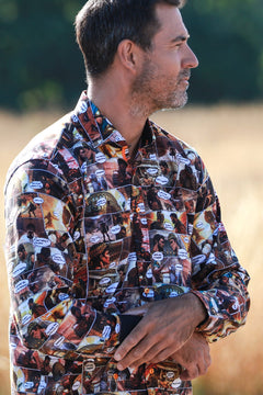 GLADIATOR ARENA TENCEL PRINT SHIRT - WARRIOR'S CHOICE - Claudio Lugli Shirts