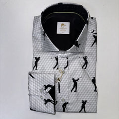 GOLF SWING PRINT SHIRT - Claudio Lugli Shirts