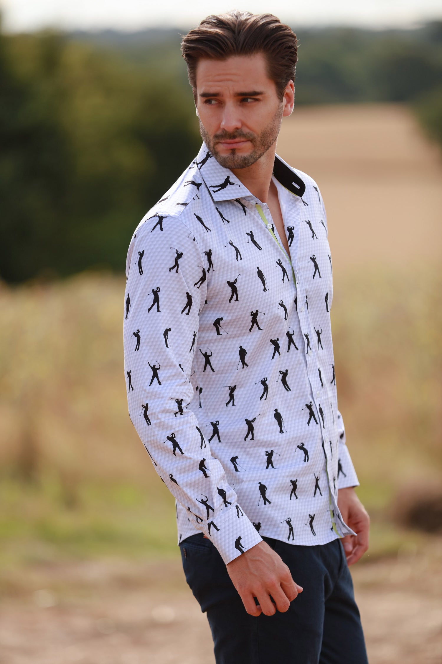 GOLF SWING PRINT SHIRT - Claudio Lugli Shirts