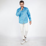 GRAND PRIX STRIPES PRINT SHIRT - Premium Men's Patterned Shirt by Claudio Lugli | Bold Design, Tailored Fit, Best Printed Shirts