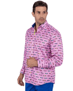Grand Prix Stripes Print Shirt - Claudio Lugli Shirts