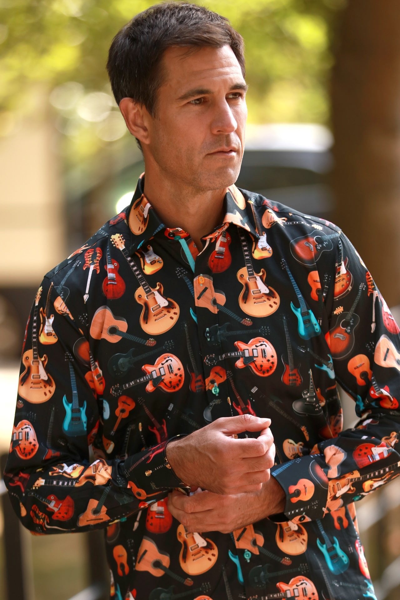 GUITAR PRINT SHIRT - Main Image