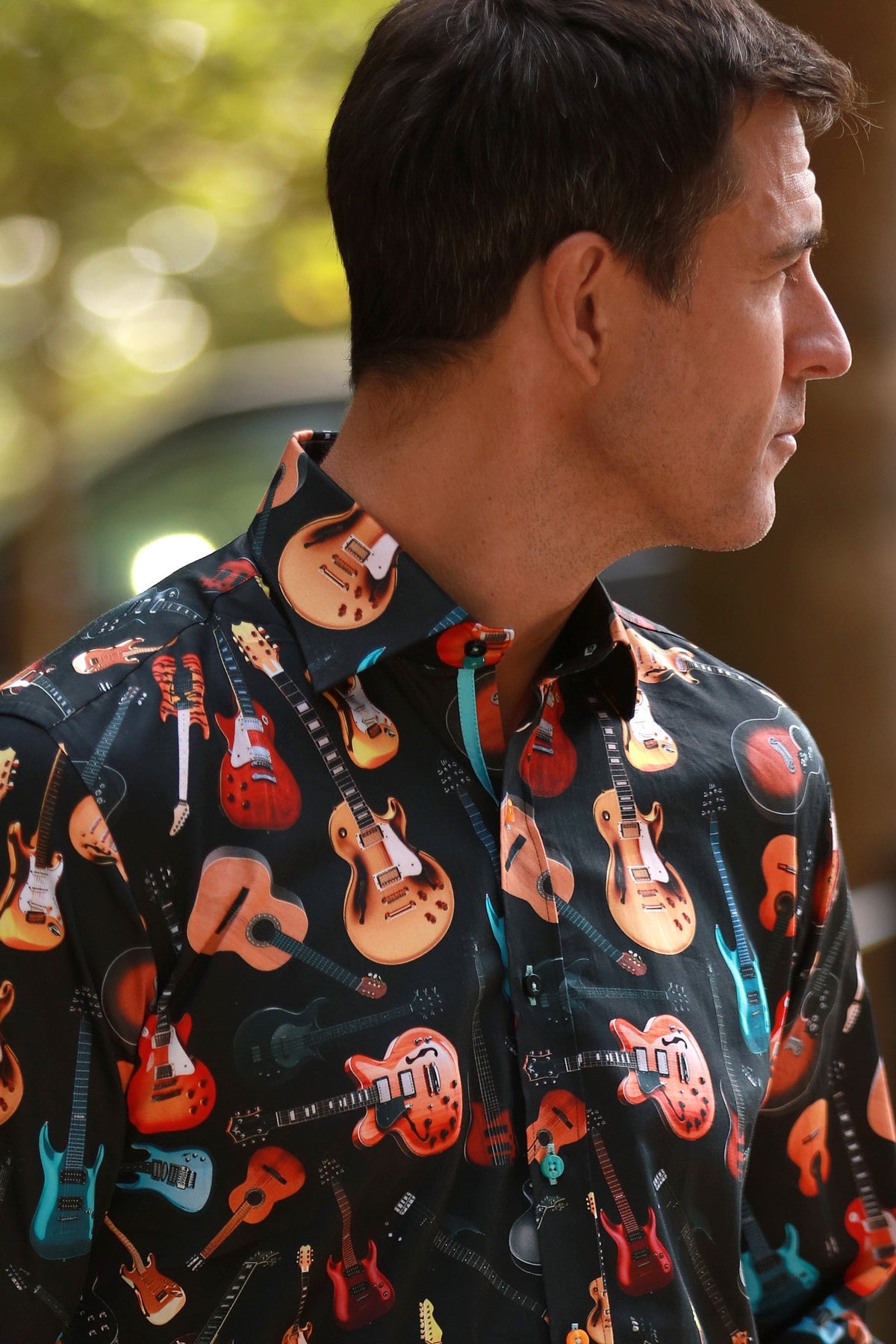 Guitar Print Shirt