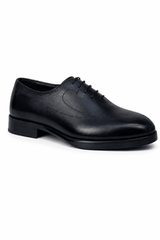 Claudio Lugli Hand-Painted Black Leather Shoes — men's statement footwear