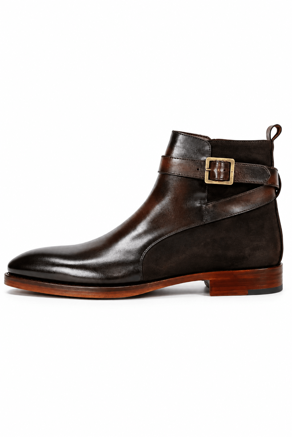 Hand Painted Suede & Leather Boots