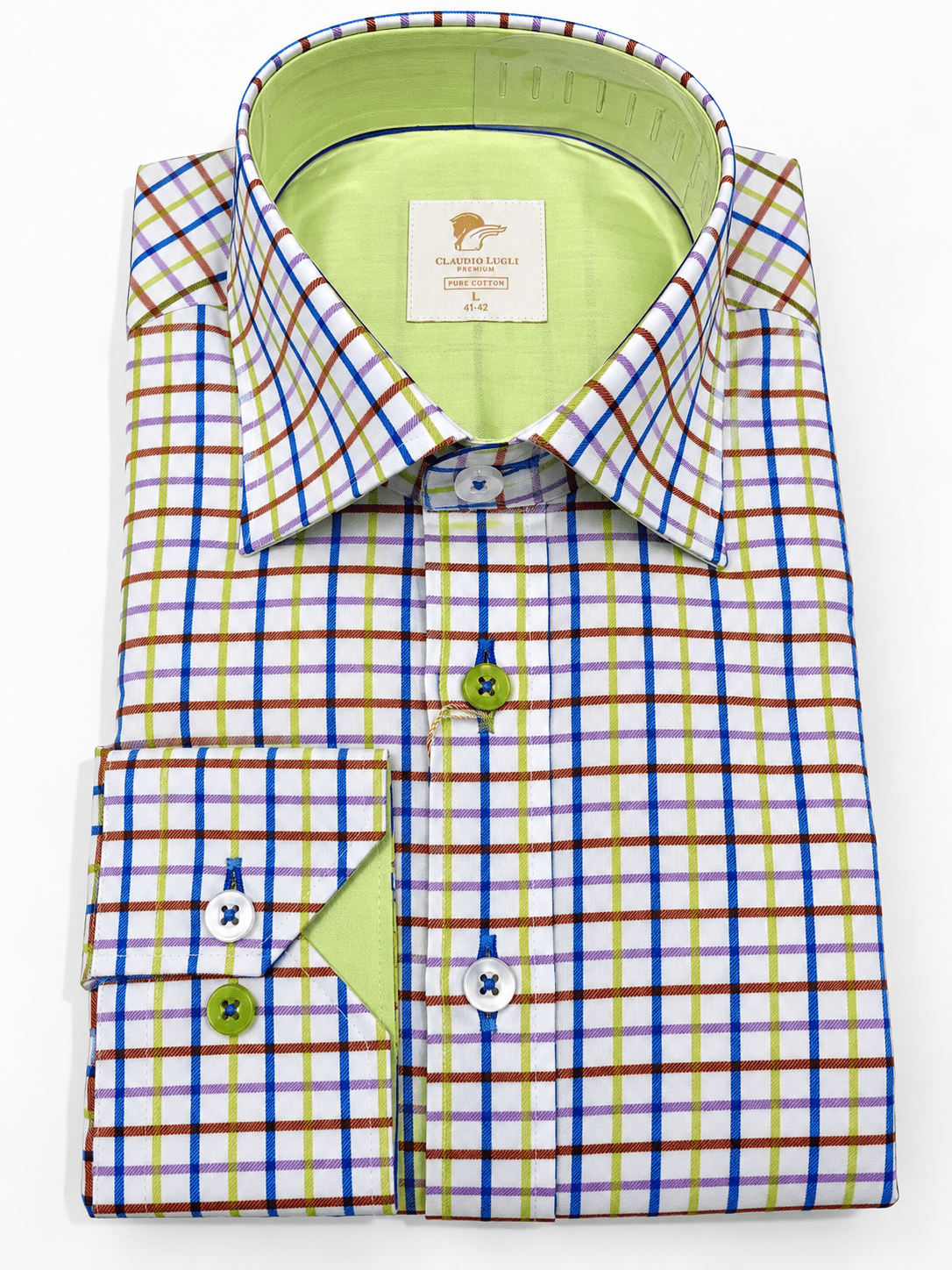 Harlequin Check Shirt - Claudio Lugli Shirts