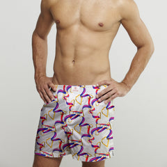 HEART COTTON POPLIN PRINT BOXER SHORTS - Premium Men's Patterned Shirt by Claudio Lugli | Bold Design, Tailored Fit, Best Printed Shirts