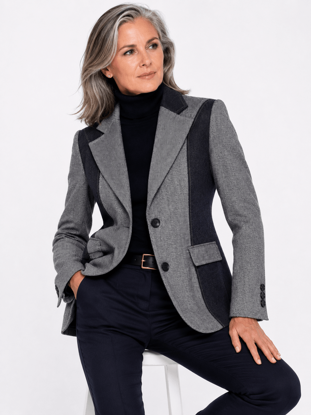 HERITAGE HERRINGBONE RIDING WOMENS JACKET - Claudio Lugli Shirts