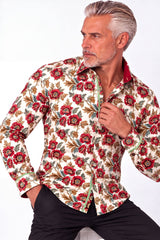 Heritage Poppy Print Shirt - Claudio Lugli Shirts