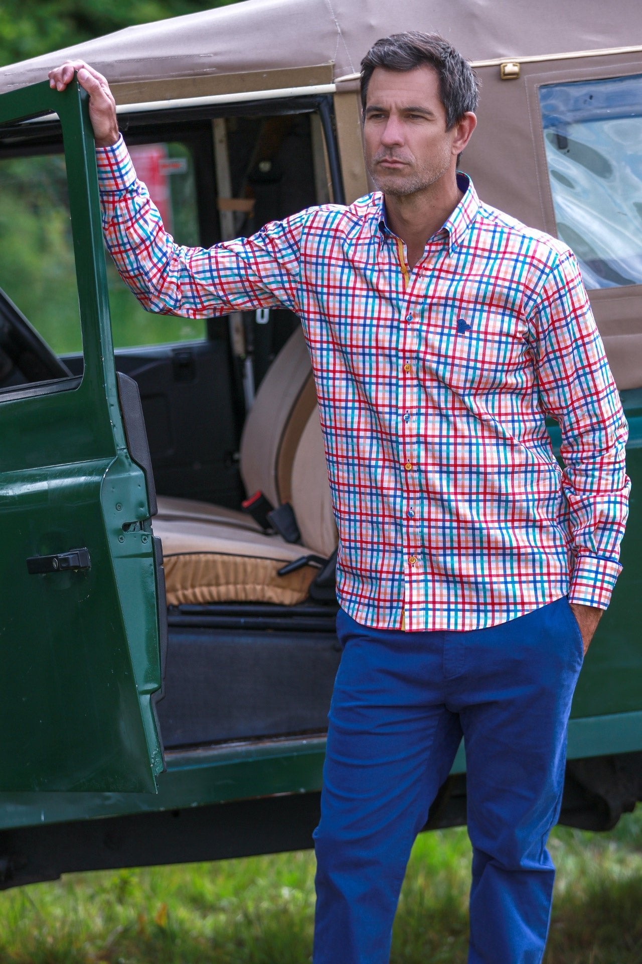 HERITAGE TATTERSALL CHECK CL2536 MULTICOLOR - Claudio Lugli Shirts