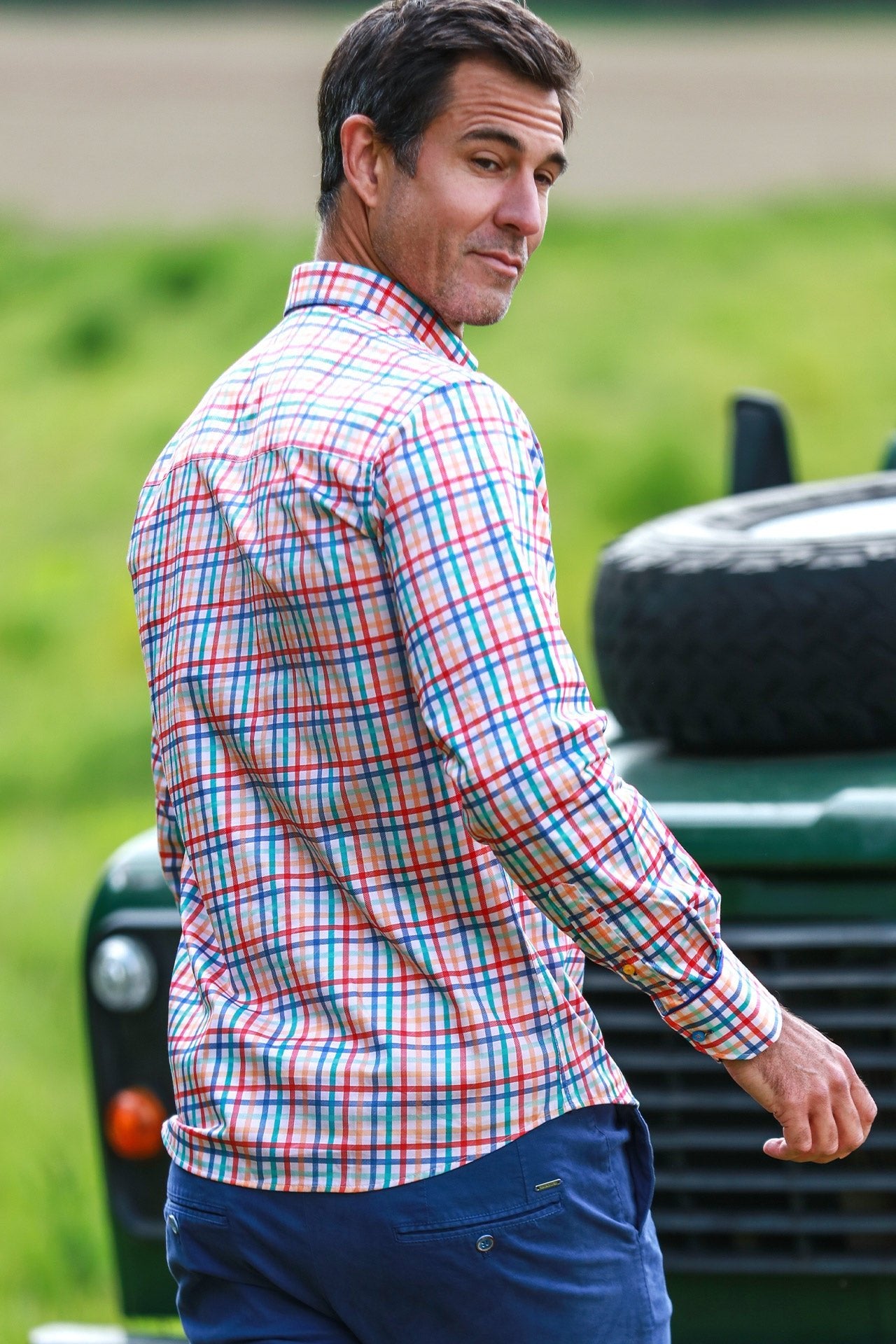 HERITAGE TATTERSALL CHECK CL2536 MULTICOLOR - Claudio Lugli Shirts