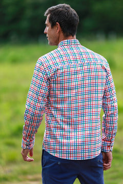 HERITAGE TATTERSALL CHECK CL2538 WHITE - Claudio Lugli Shirts