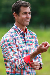 HERITAGE TATTERSALL CHECK CL2538 WHITE - Claudio Lugli Shirts