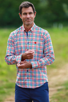 HERITAGE TATTERSALL CHECK CL2538 WHITE - Claudio Lugli Shirts