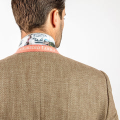 HERRINGBONE LIGHTWEIGHT SUMMER JACKET - Premium Men's Patterned Shirt by Claudio Lugli | Bold Design, Tailored Fit, Best Printed Shirts