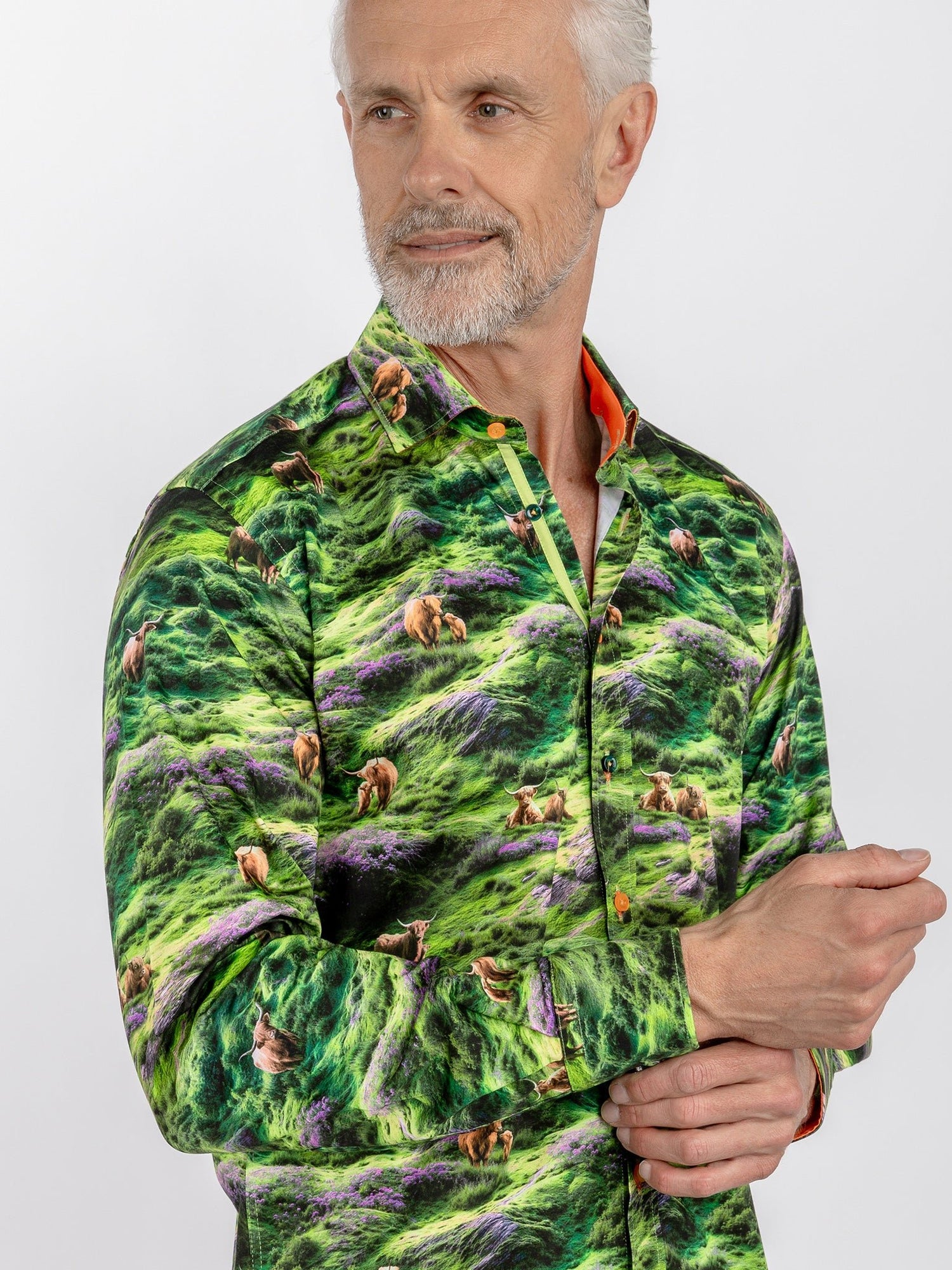 Highland Cow Photographic Print Shirt - Claudio Lugli Shirts