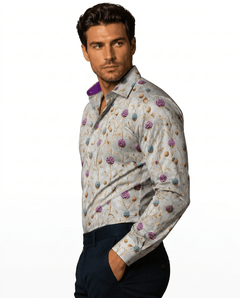 Highland Thistles Print Shirt - Claudio Lugli Shirts