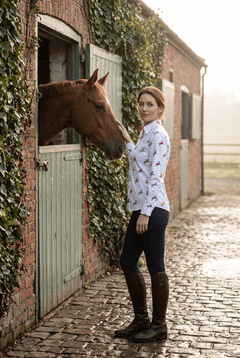 Horse and Rider Womens Print Shirt - Claudio Lugli Shirts
