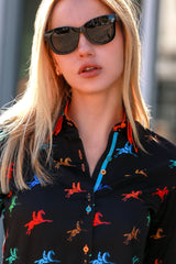 HORSE RIDER WOMENS PRINT SHIRT - Premium Men's Patterned Shirt by Claudio Lugli | Bold Design, Tailored Fit, Best Printed Shirts