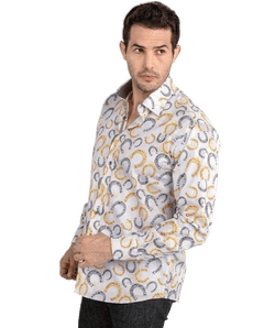 Horseshoe Equestrian Print Shirt - Claudio Lugli Shirts