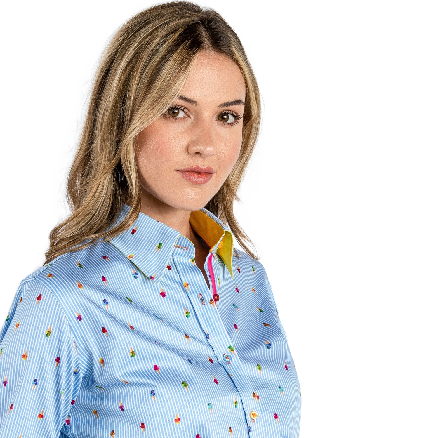 Ice Cream Gelato Cones Womens Print Shirt - Claudio Lugli Shirts