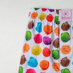 ICE CREAM SCOOP COTTON POPLIN PRINT BOXER SHORTS - Premium Men's Patterned Shirt by Claudio Lugli | Bold Design, Tailored Fit, Best Printed Shirts