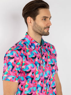 INFINITE SWIRLS SHORT SLEEVE SHIRT - Claudio Lugli Shirts