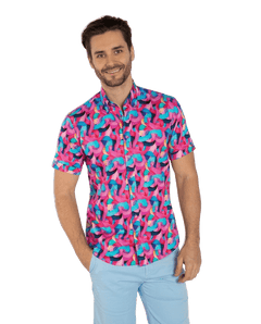 Infinite Swirls Short Sleeve Shirt - Claudio Lugli Shirts