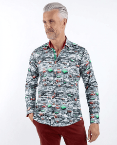 Italian Race Cars Print Shirt - Claudio Lugli Shirts