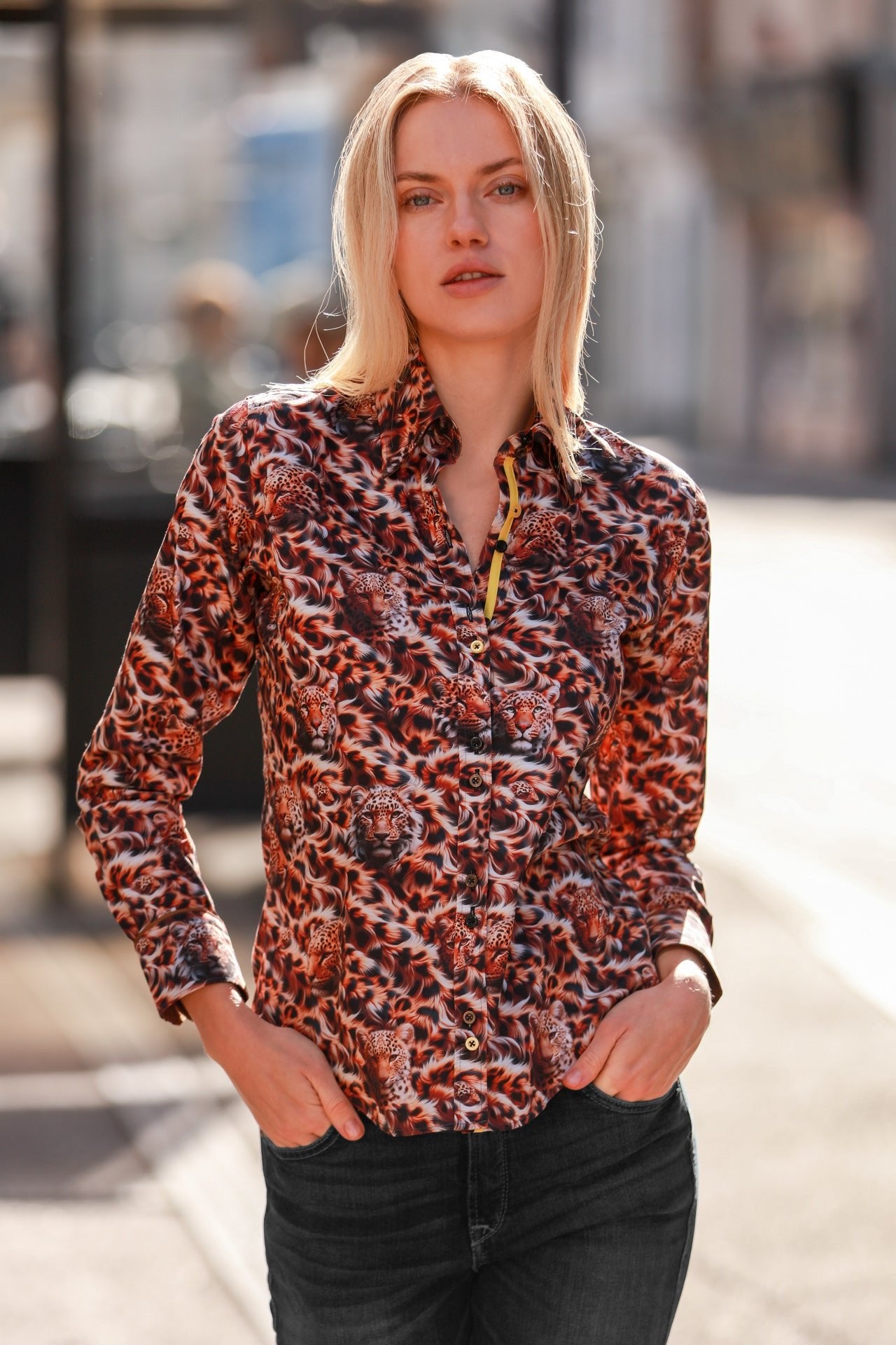 JAGUAR MAJESTY WOMENS PRINT SHIRT – Claudio Lugli Shirts
