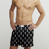 KEYHOLE COTTON POPLIN PRINT BOXER SHORTS - Premium Men's Patterned Shirt by Claudio Lugli | Bold Design, Tailored Fit, Best Printed Shirts